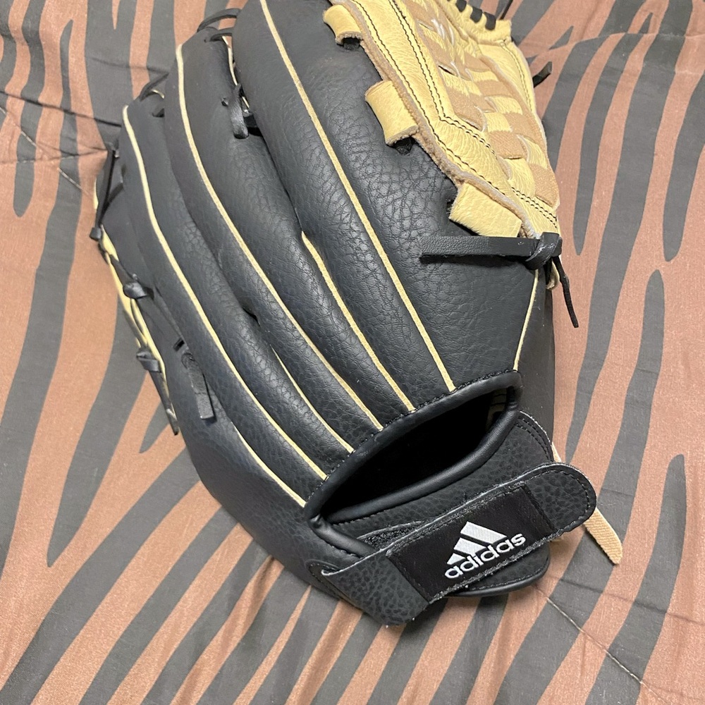 adidas Black and Tan Leather Baseball Glove